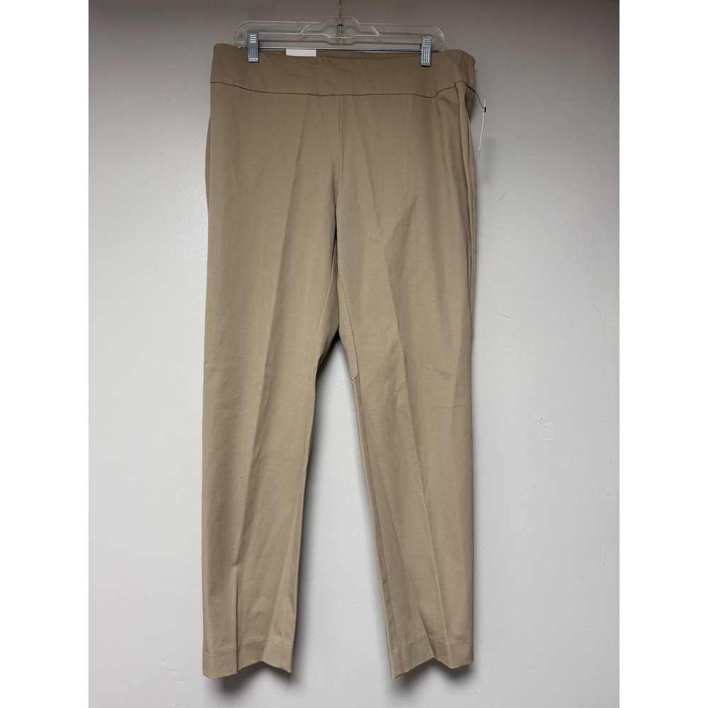 Crown and Ivy Tan Stretch Cotton‎ Pants Regular Size 14